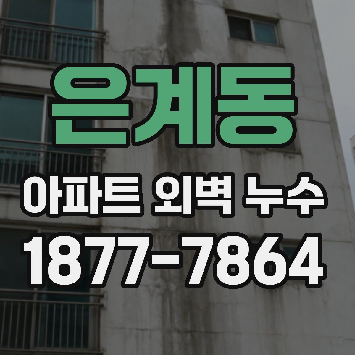 은계동 아파트 외벽 누수 장기 방치를 피해야 하는 이유