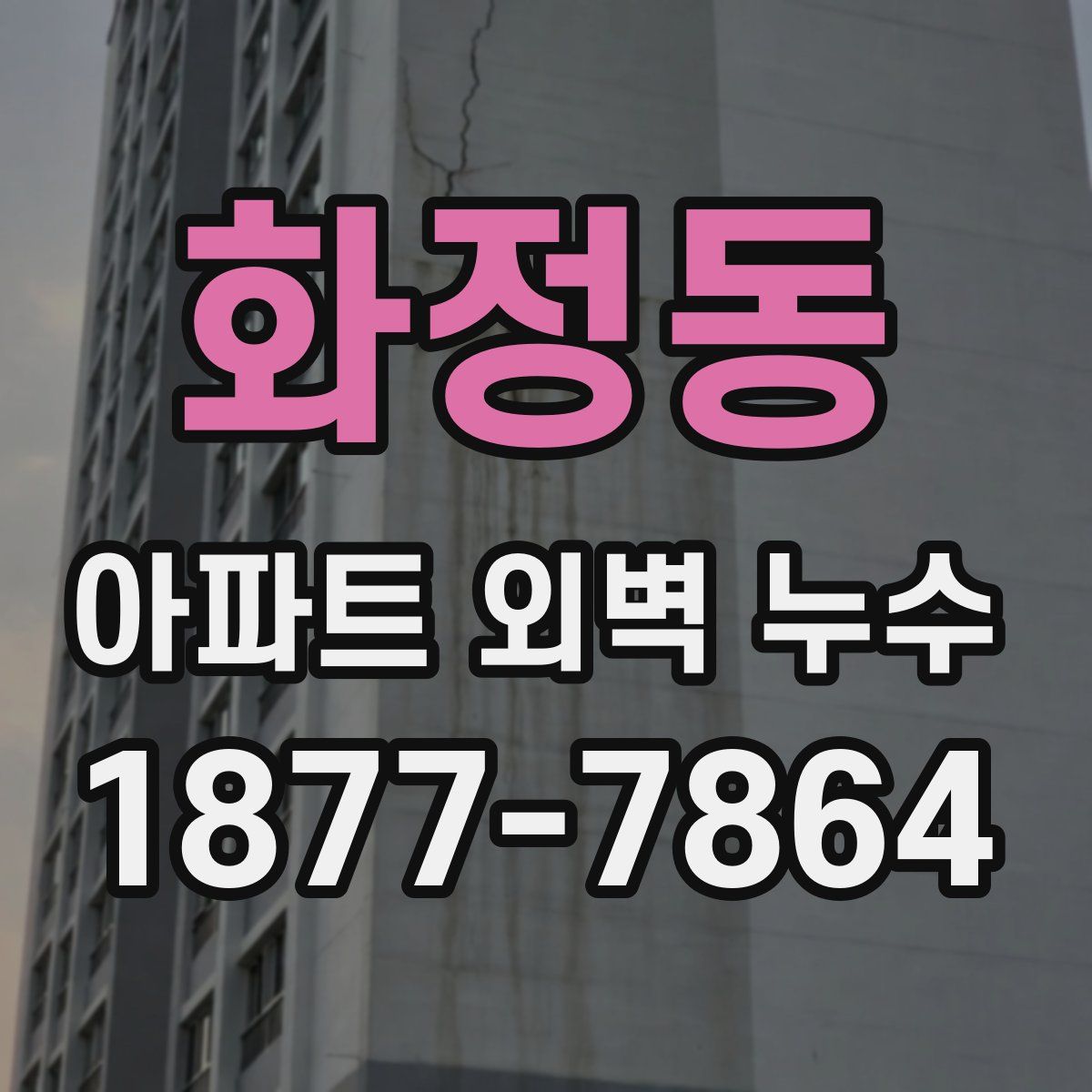 화정동 아파트 외벽 누수