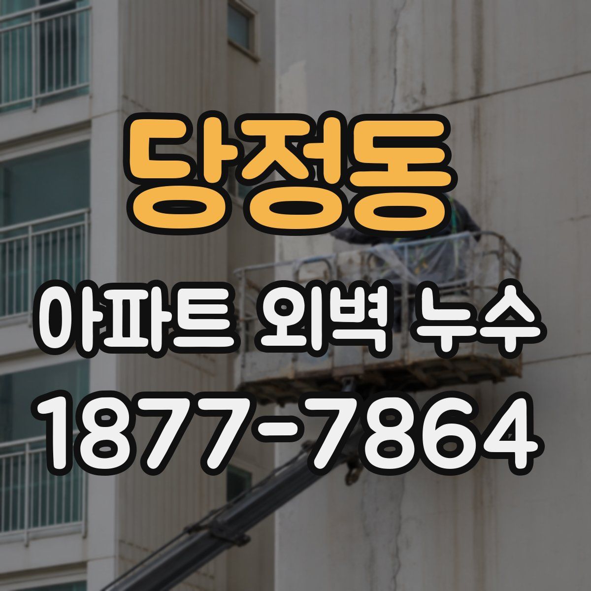 당정동 아파트 외벽 누수