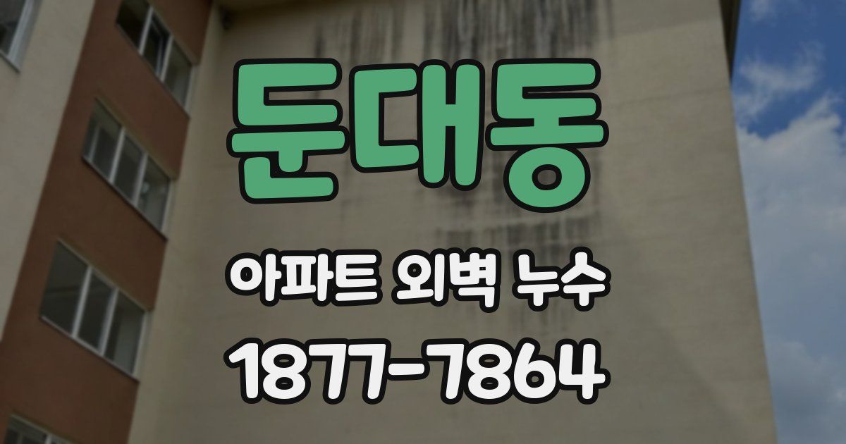 둔대동 아파트 외벽 누수