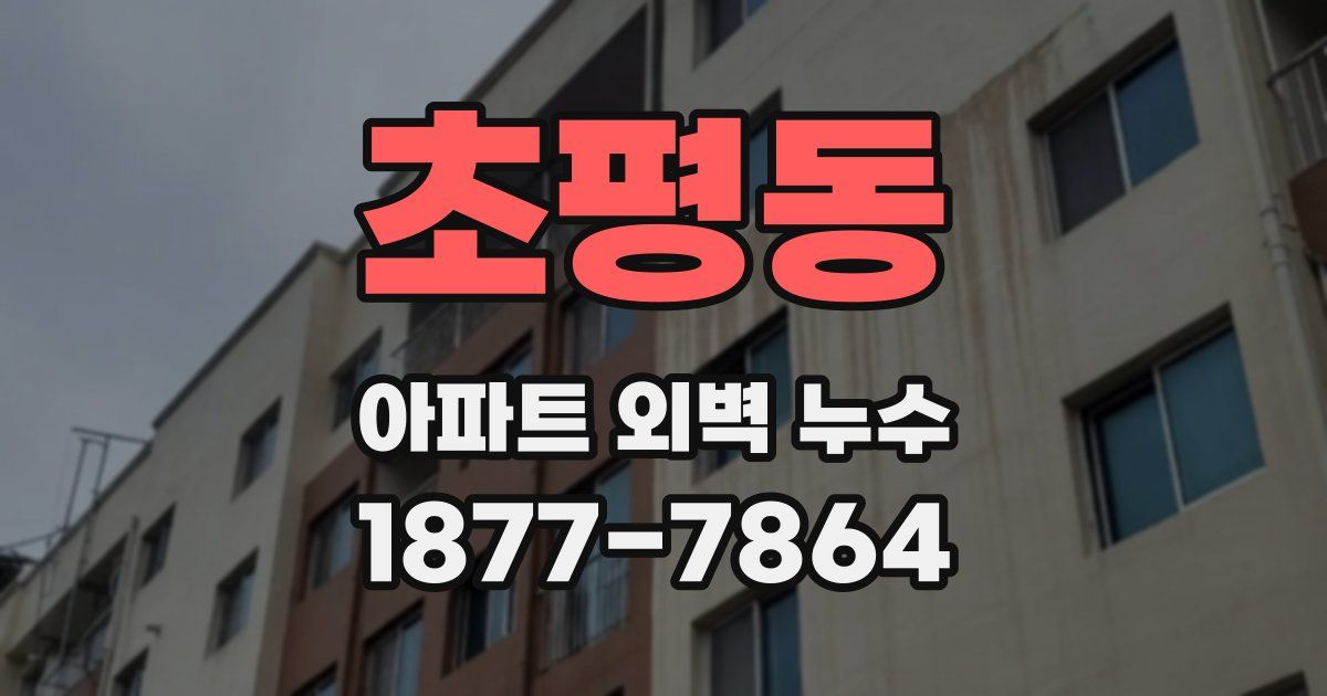 초평동 아파트 외벽 누수