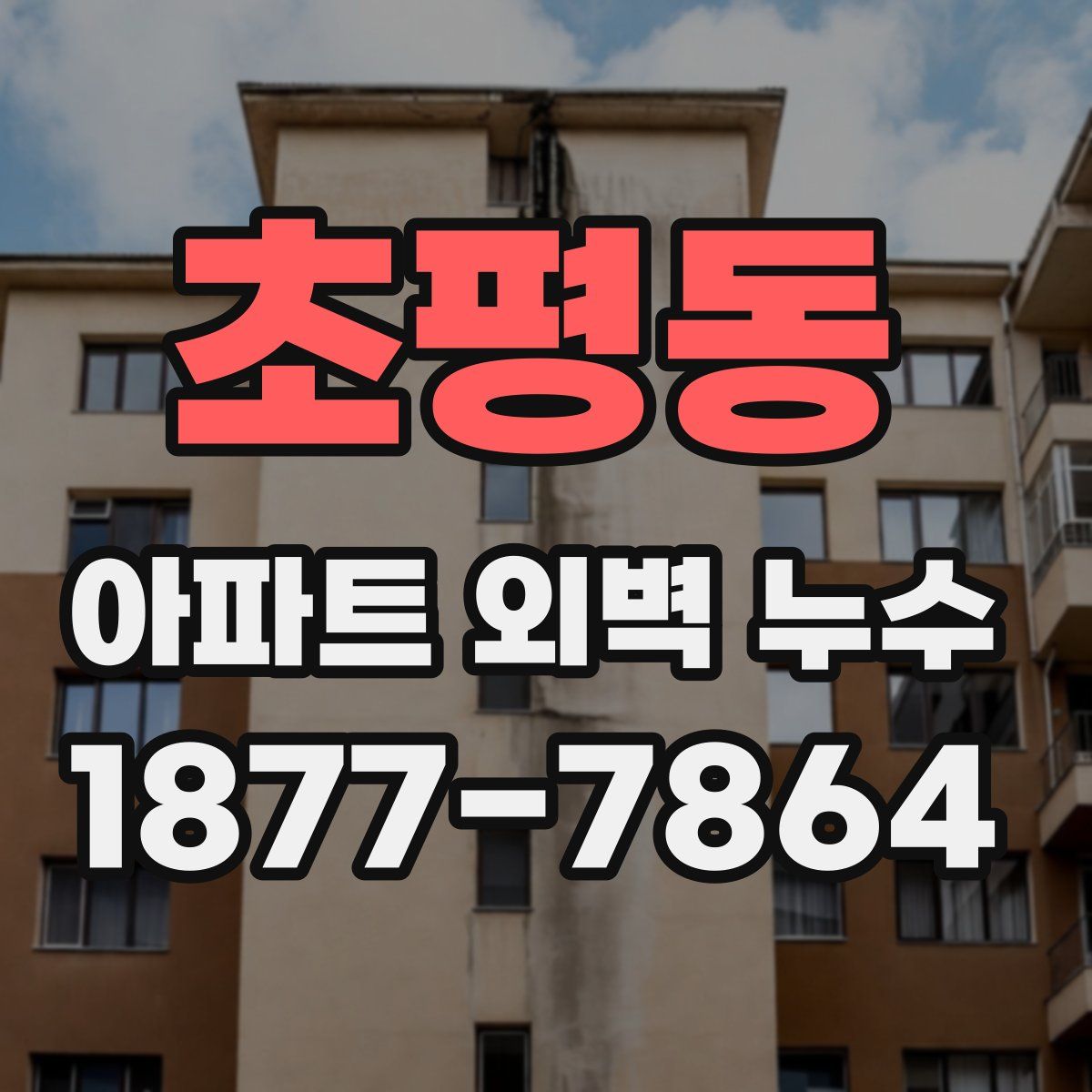 초평동 아파트 외벽 누수