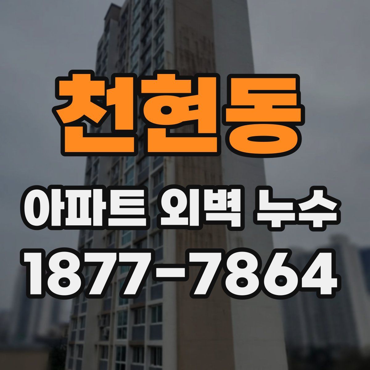 천현동 아파트 외벽 누수