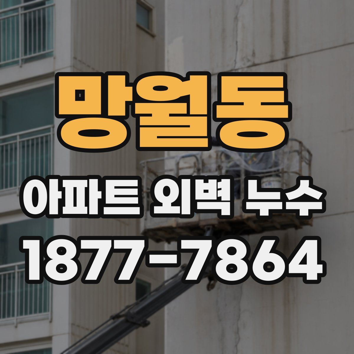 망월동 아파트 외벽 누수
