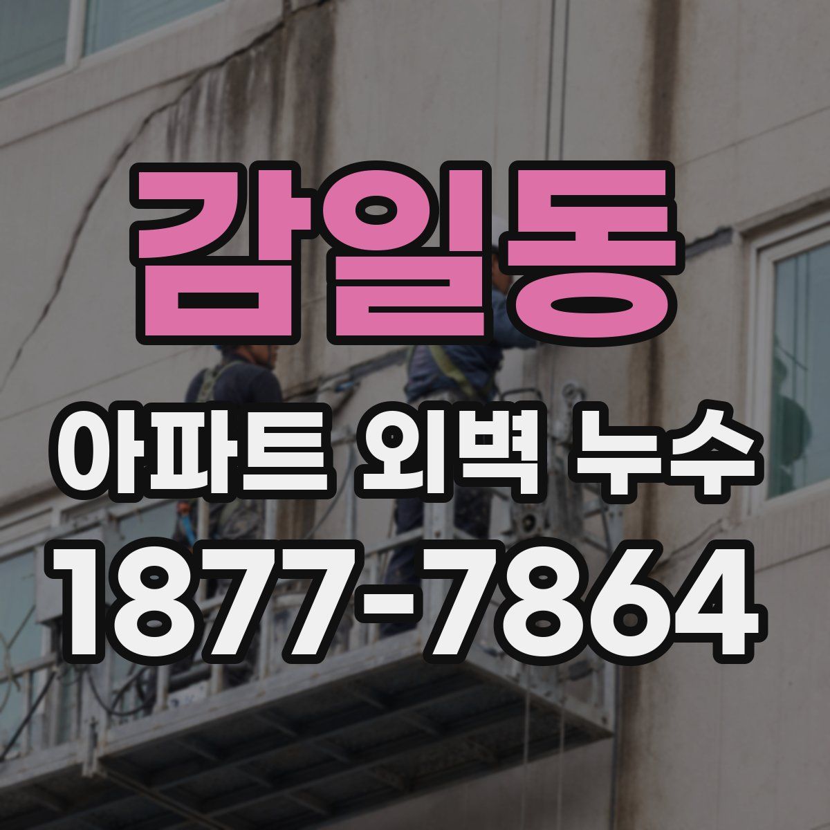 감일동 아파트 외벽 누수