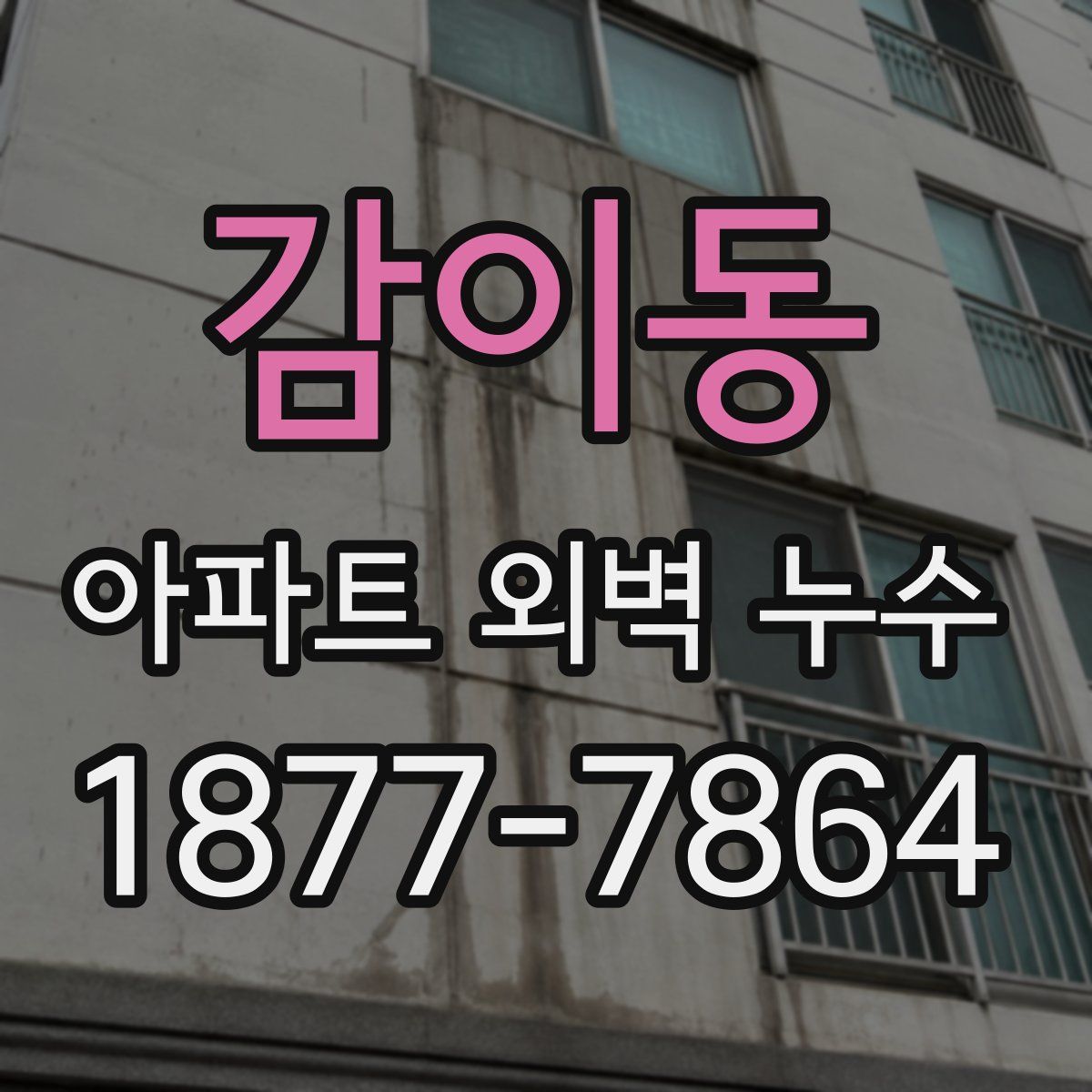 감이동 아파트 외벽 누수