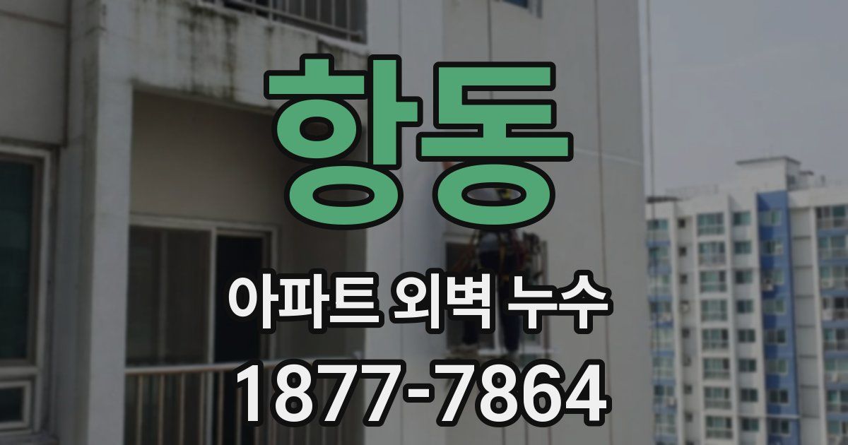 항동 아파트 외벽 누수