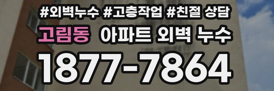 고림동 아파트 외벽 누수