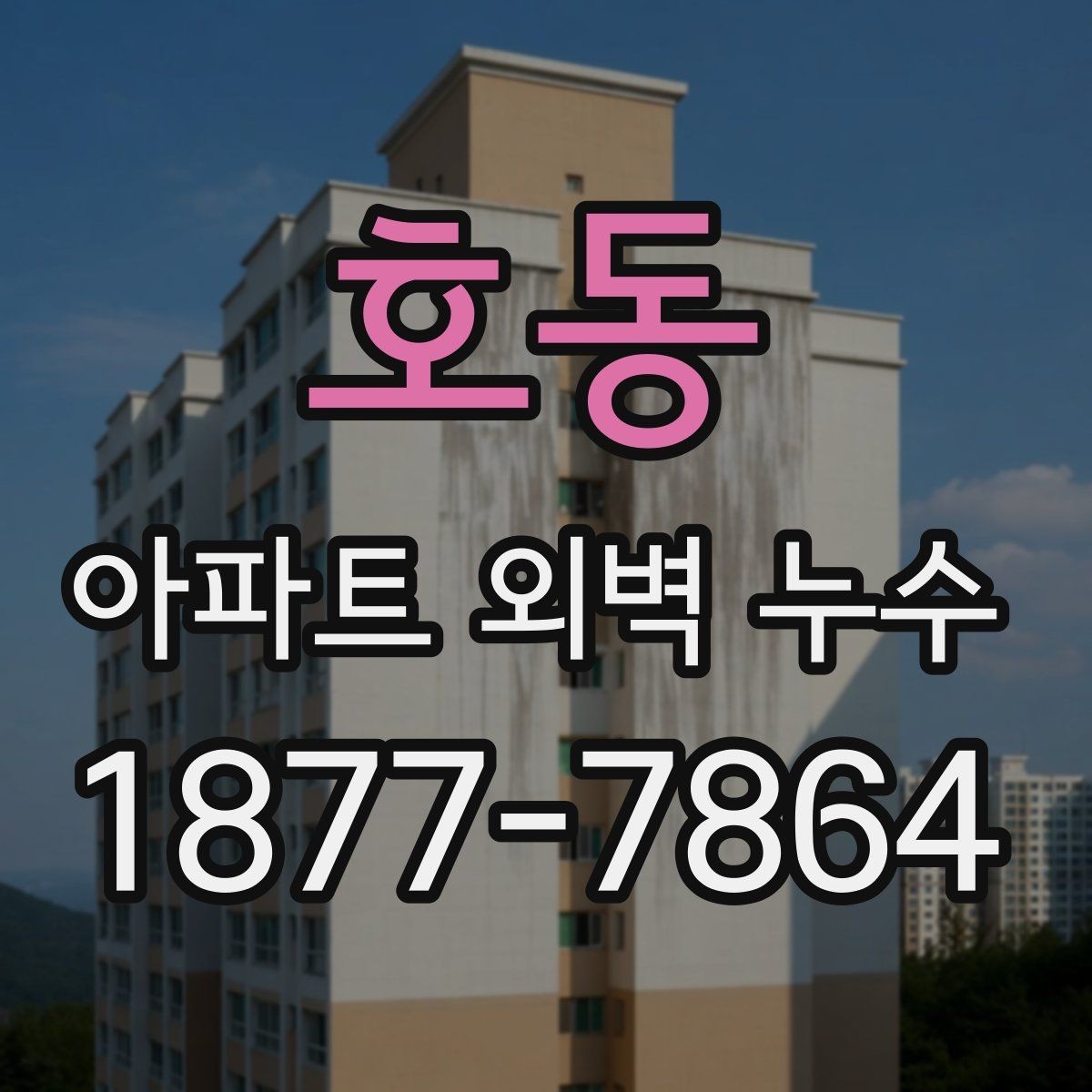 호동 아파트 외벽 누수 발생 후 사진과 기록 남기는 법