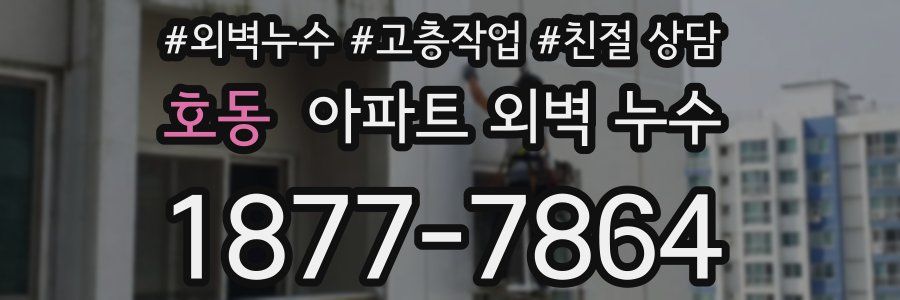 호동 아파트 외벽 누수