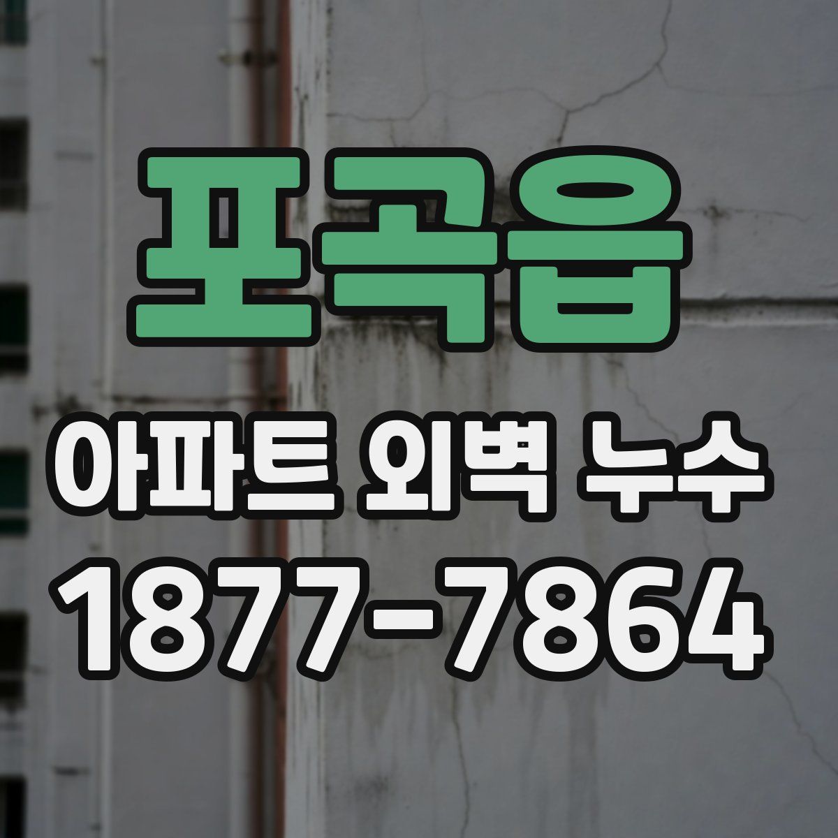 포곡읍 아파트 외벽 누수