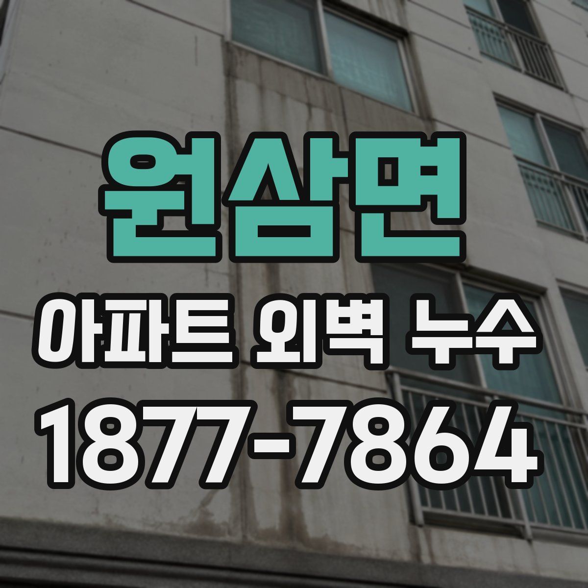 원삼면 아파트 외벽 누수