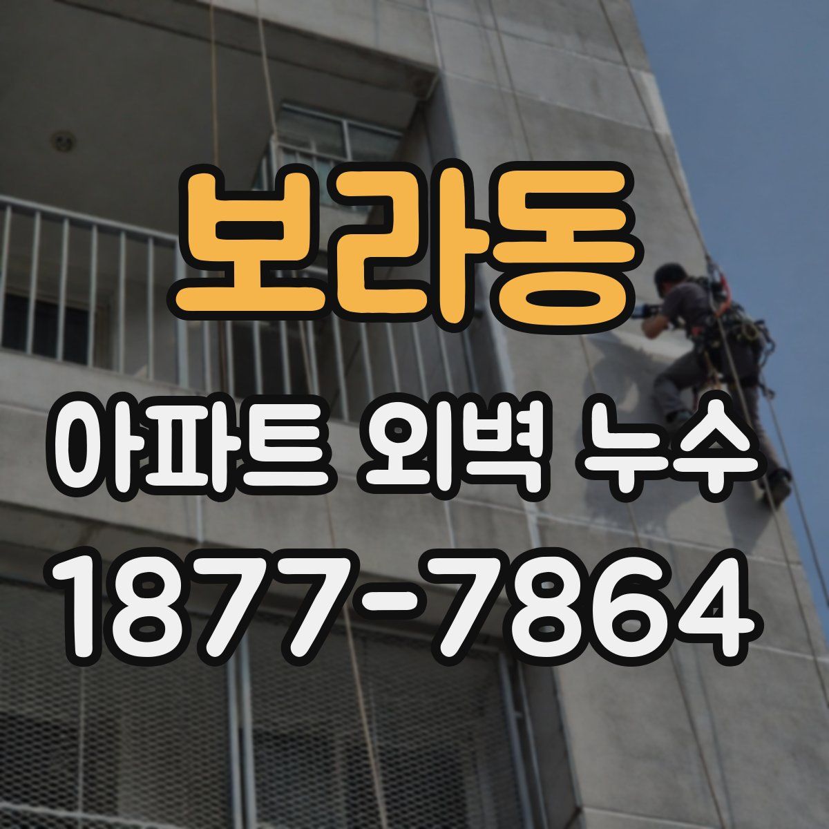 보라동 아파트 외벽 누수