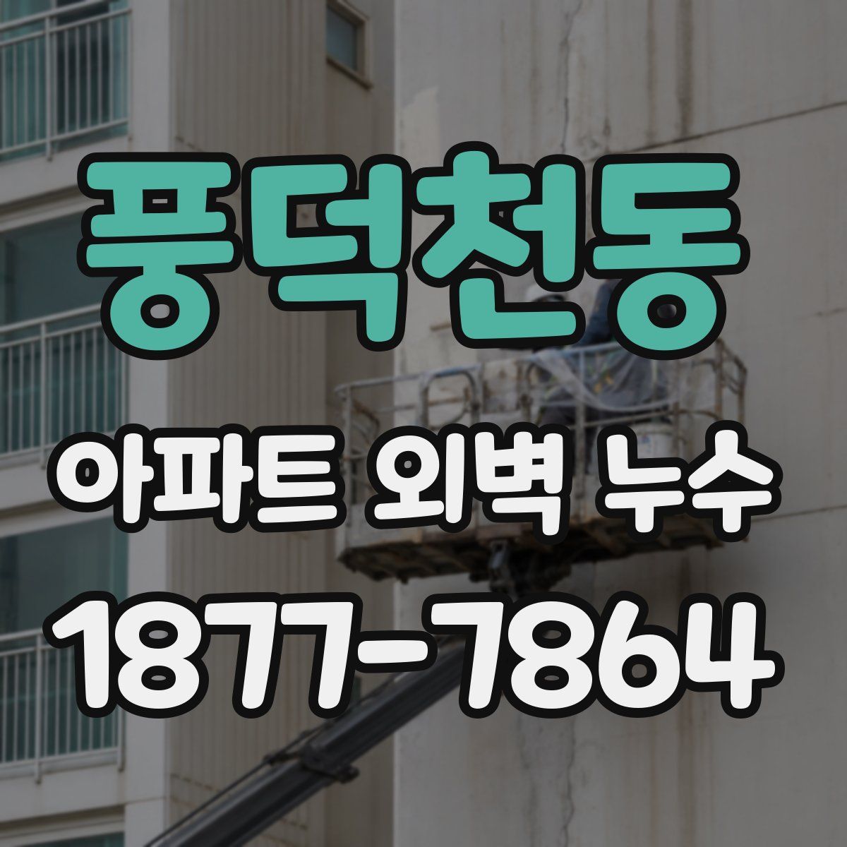 풍덕천동 아파트 외벽 누수