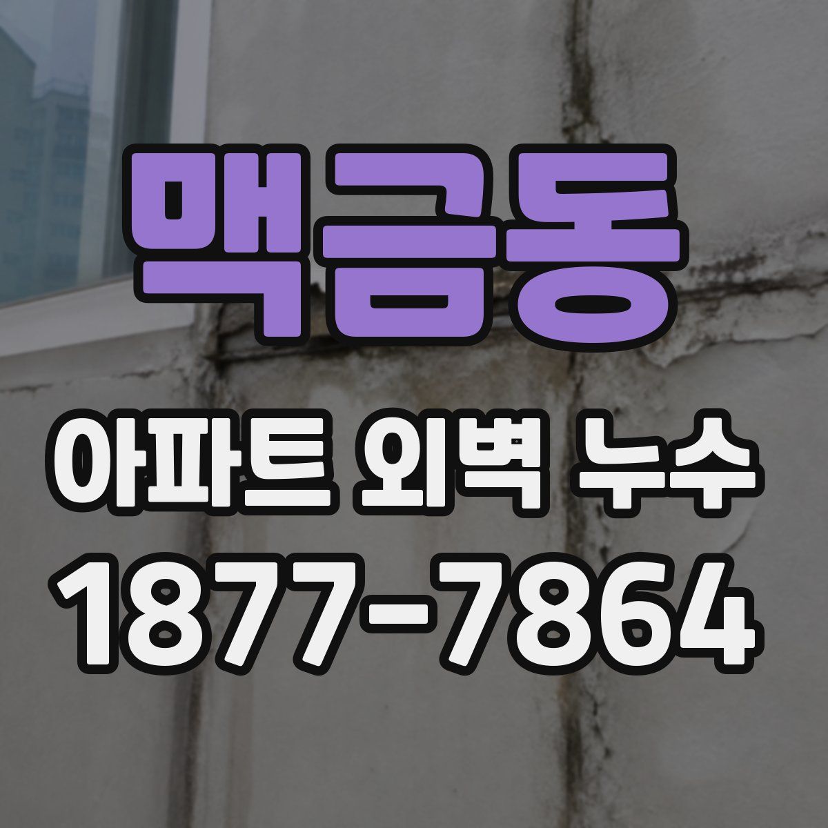 맥금동 아파트 외벽 누수