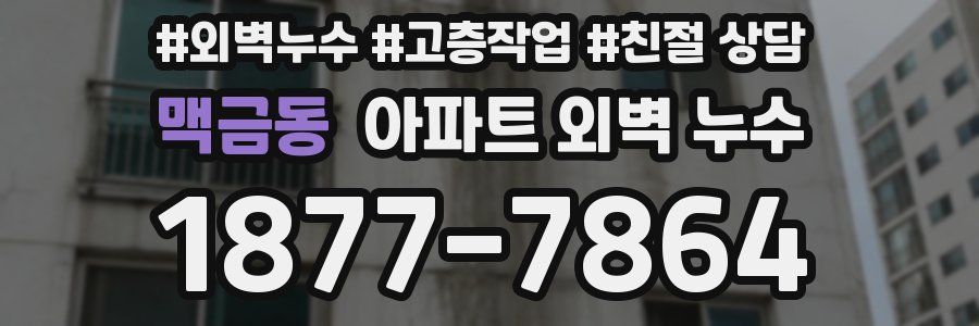 맥금동 아파트 외벽 누수