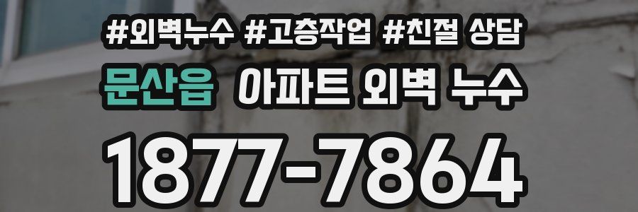 문산읍 아파트 외벽 누수