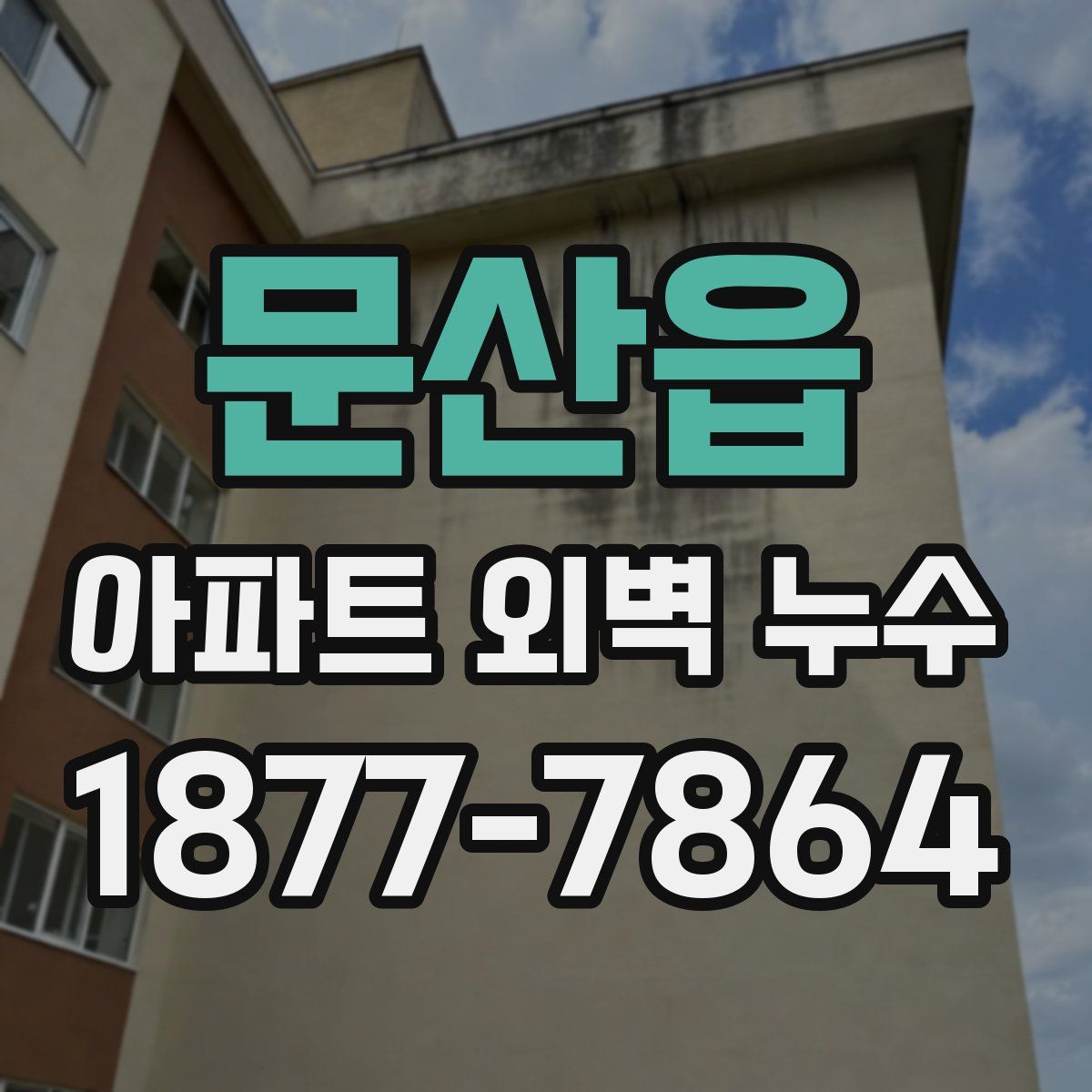 문산읍 아파트 외벽 누수