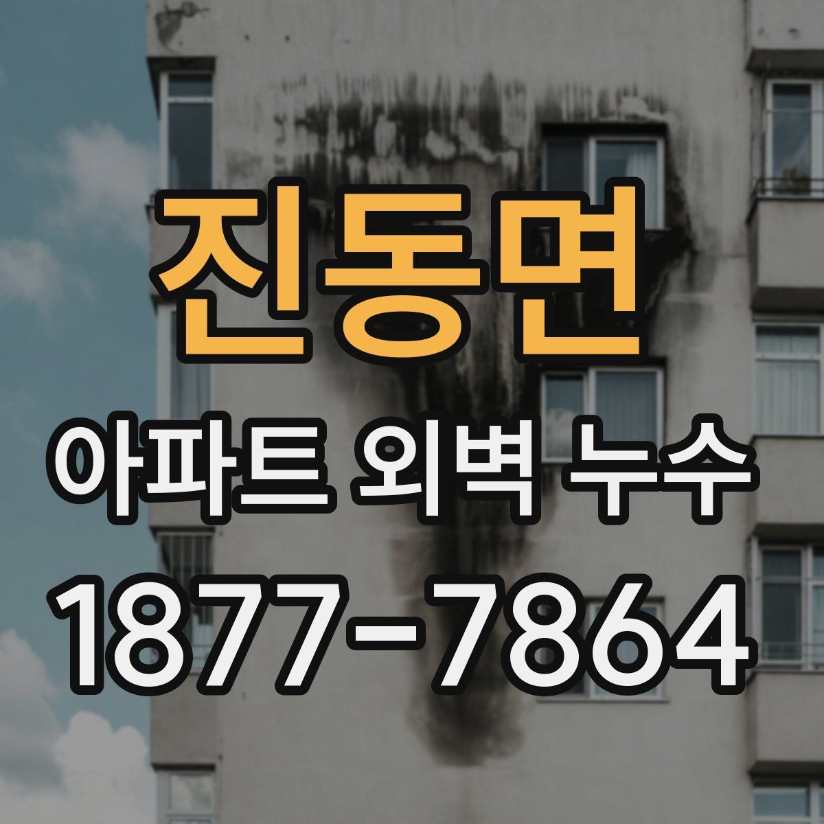 진동면 아파트 외벽 누수