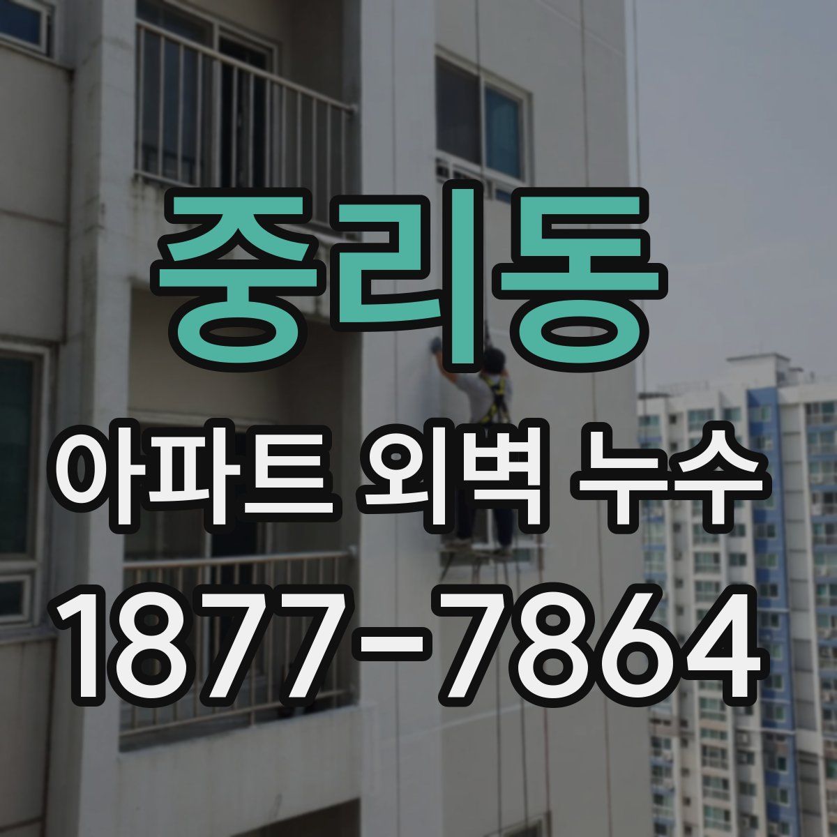 중리동 아파트 외벽 누수