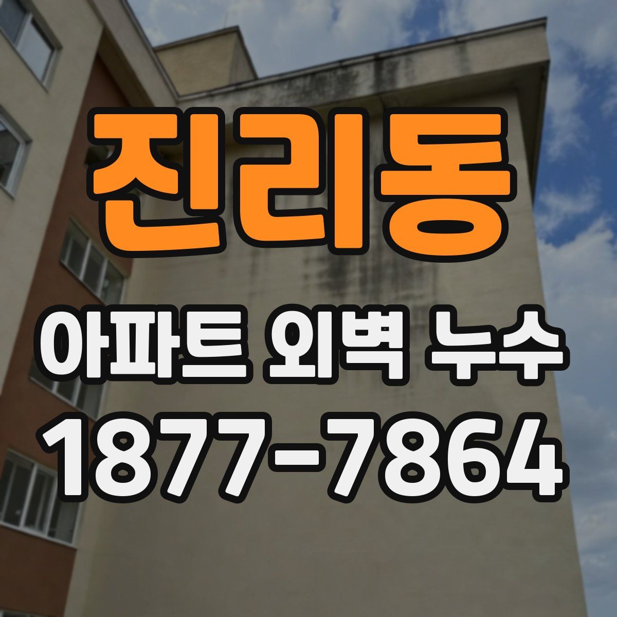 진리동 아파트 외벽 누수