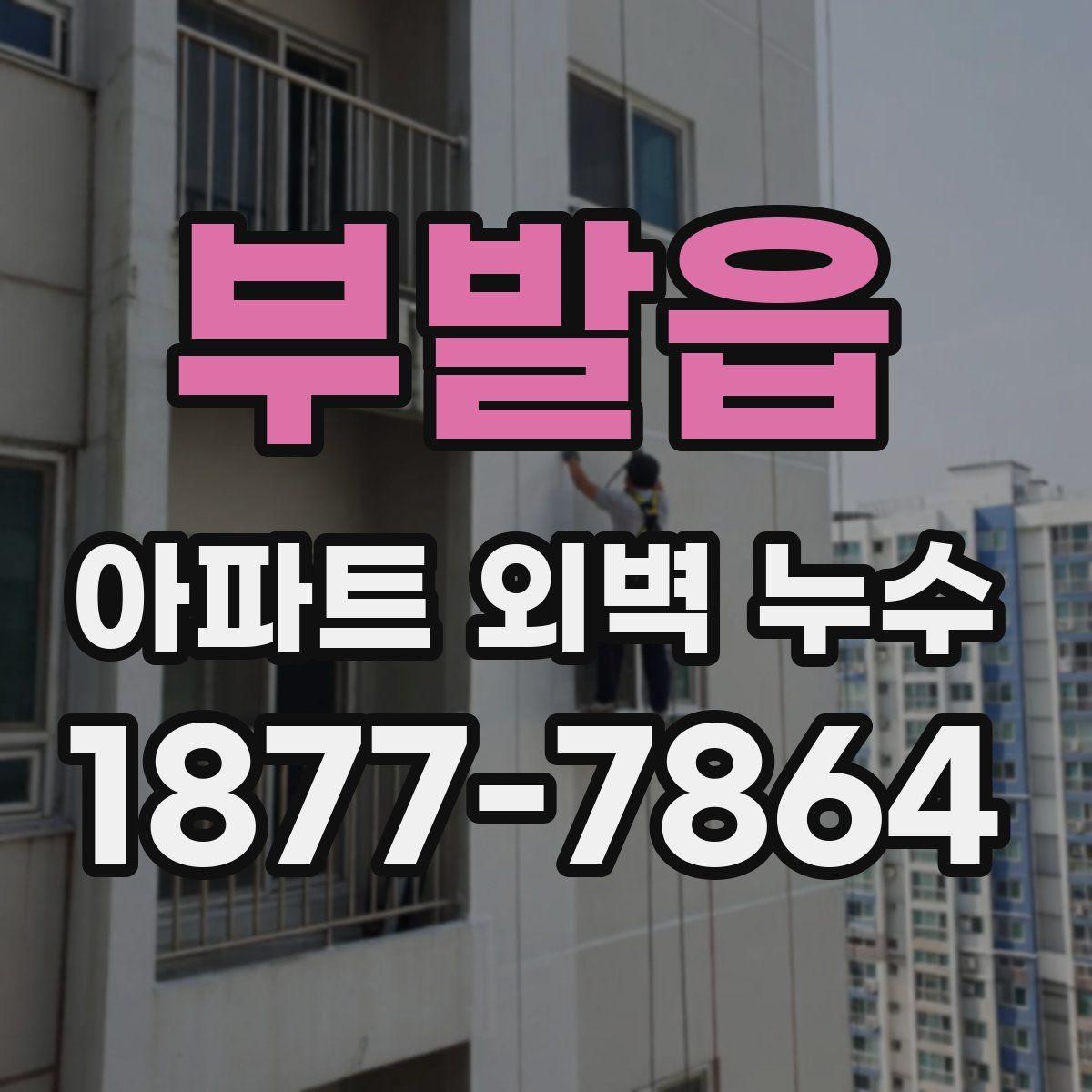 부발읍 아파트 외벽 누수