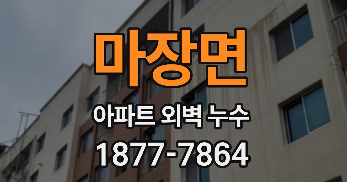마장면 아파트 외벽 누수