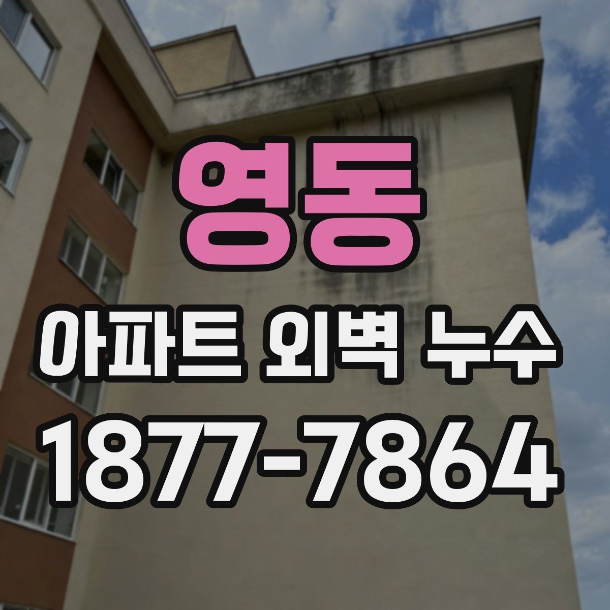 영동 아파트 외벽 누수 균열 보수만으로 부족한 경우
