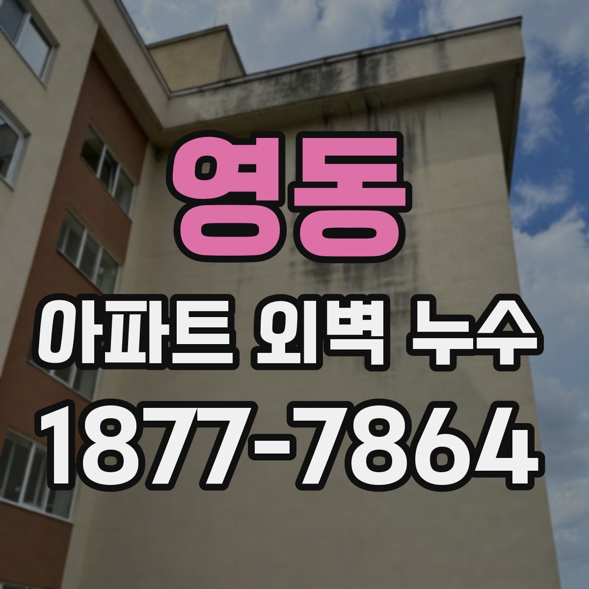 영동 아파트 외벽 누수