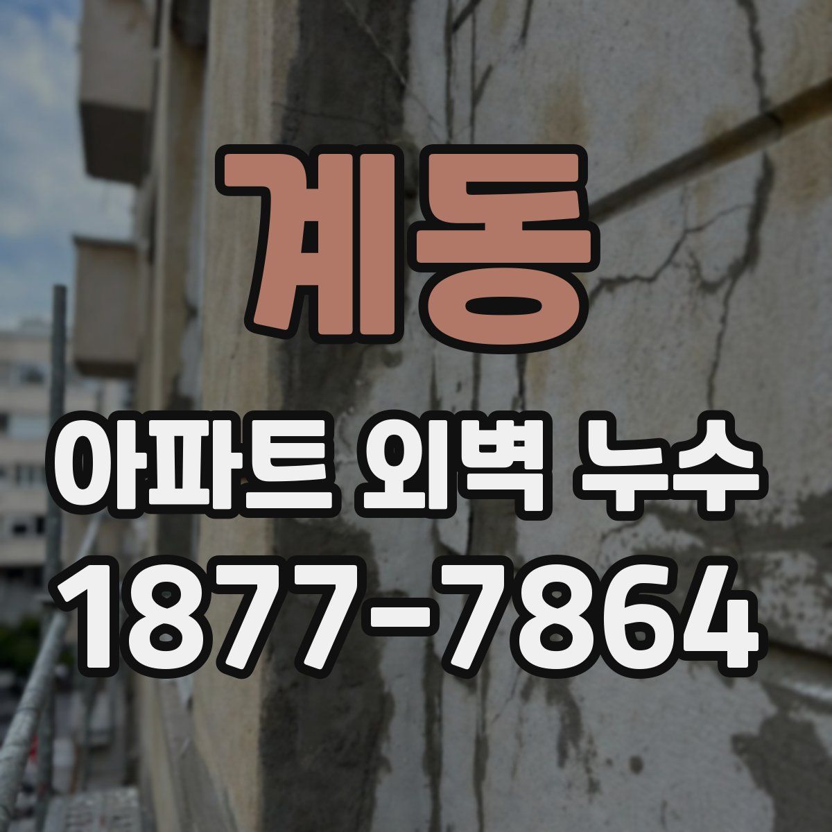 계동 아파트 외벽 누수