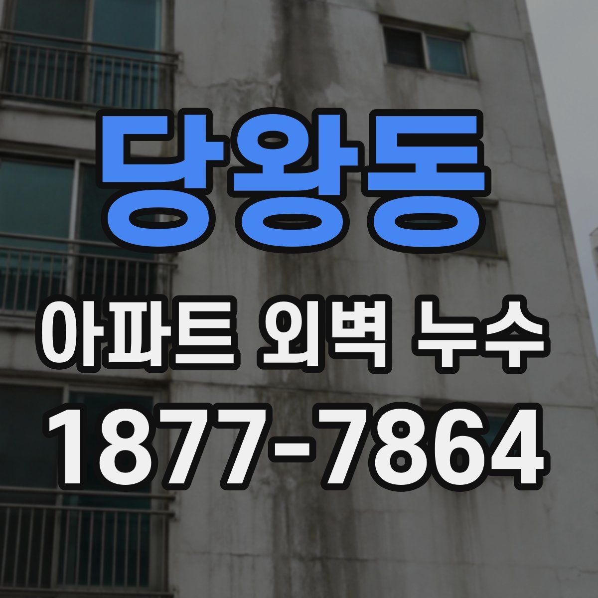 당왕동 아파트 외벽 누수