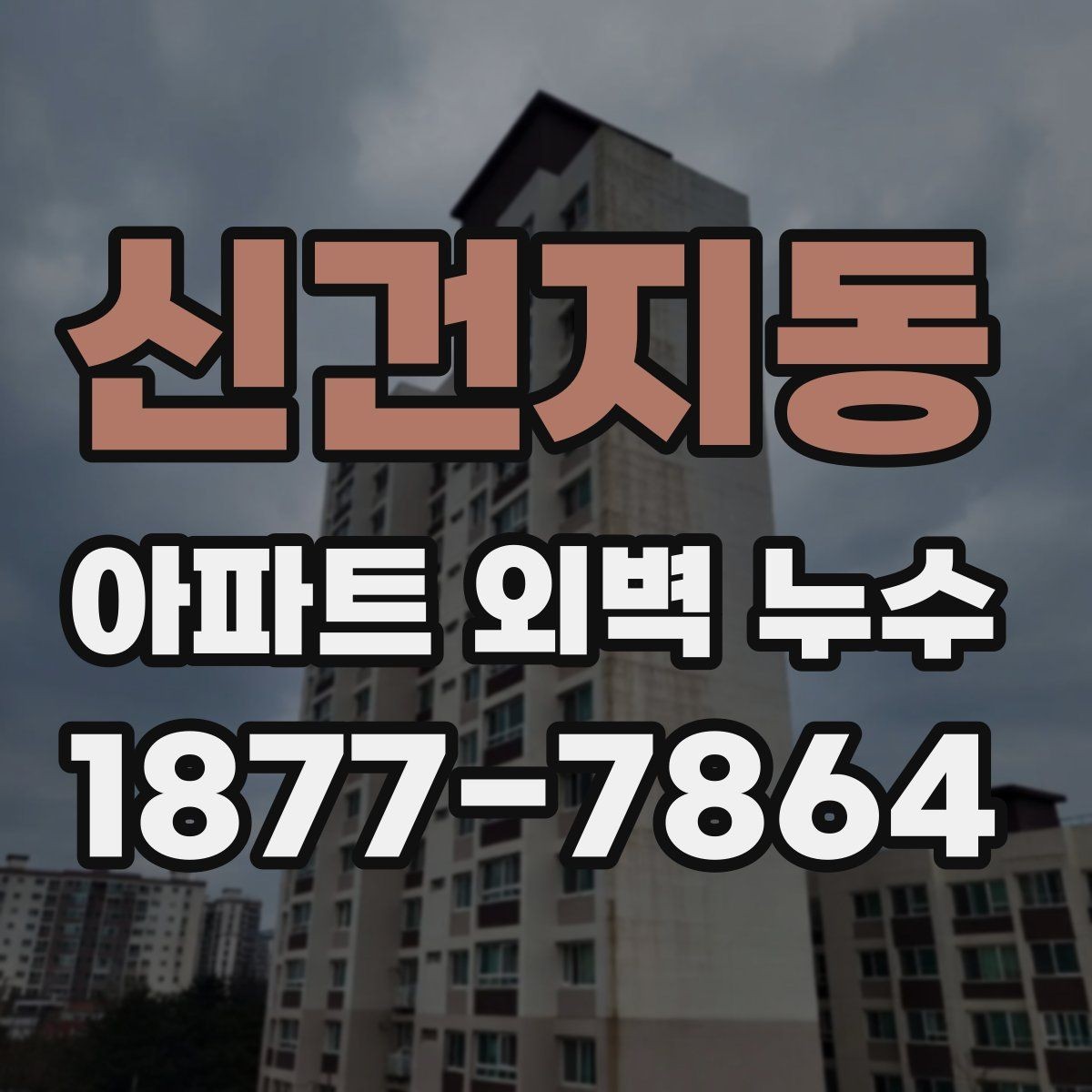 신건지동 아파트 외벽 누수 원인 진단이 먼저인 이유