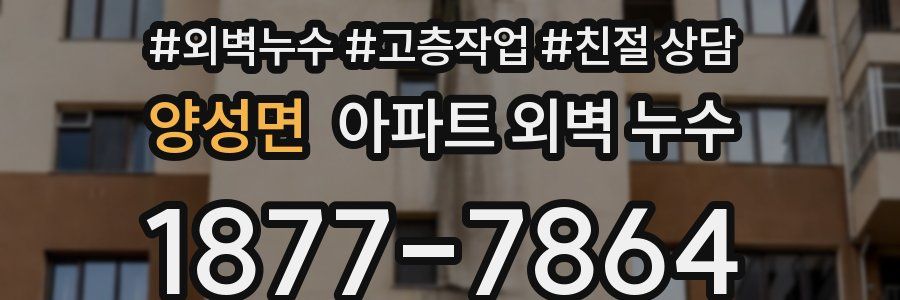 양성면 아파트 외벽 누수