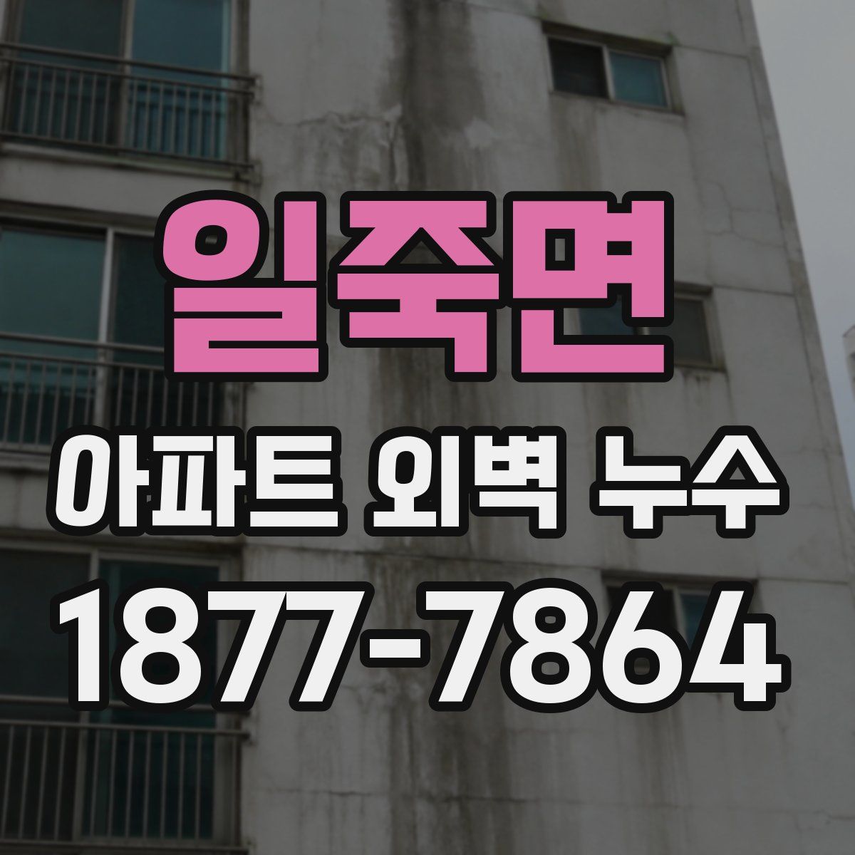 일죽면 아파트 외벽 누수