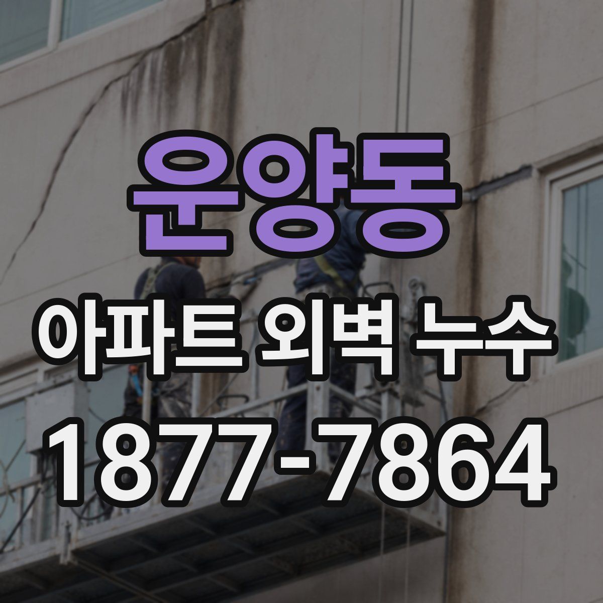 운양동 아파트 외벽 누수