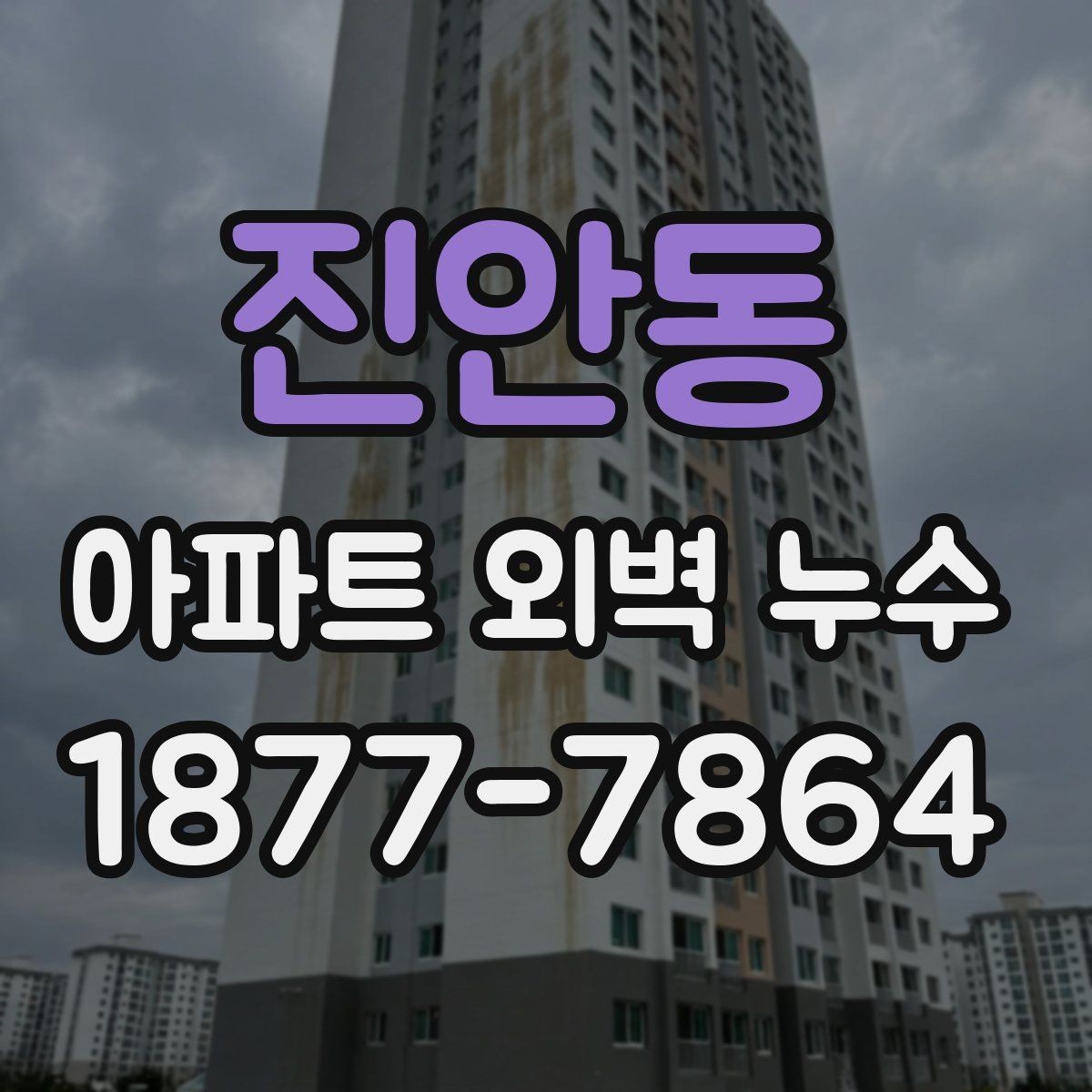 진안동 아파트 외벽 누수 공사 전 체크사항