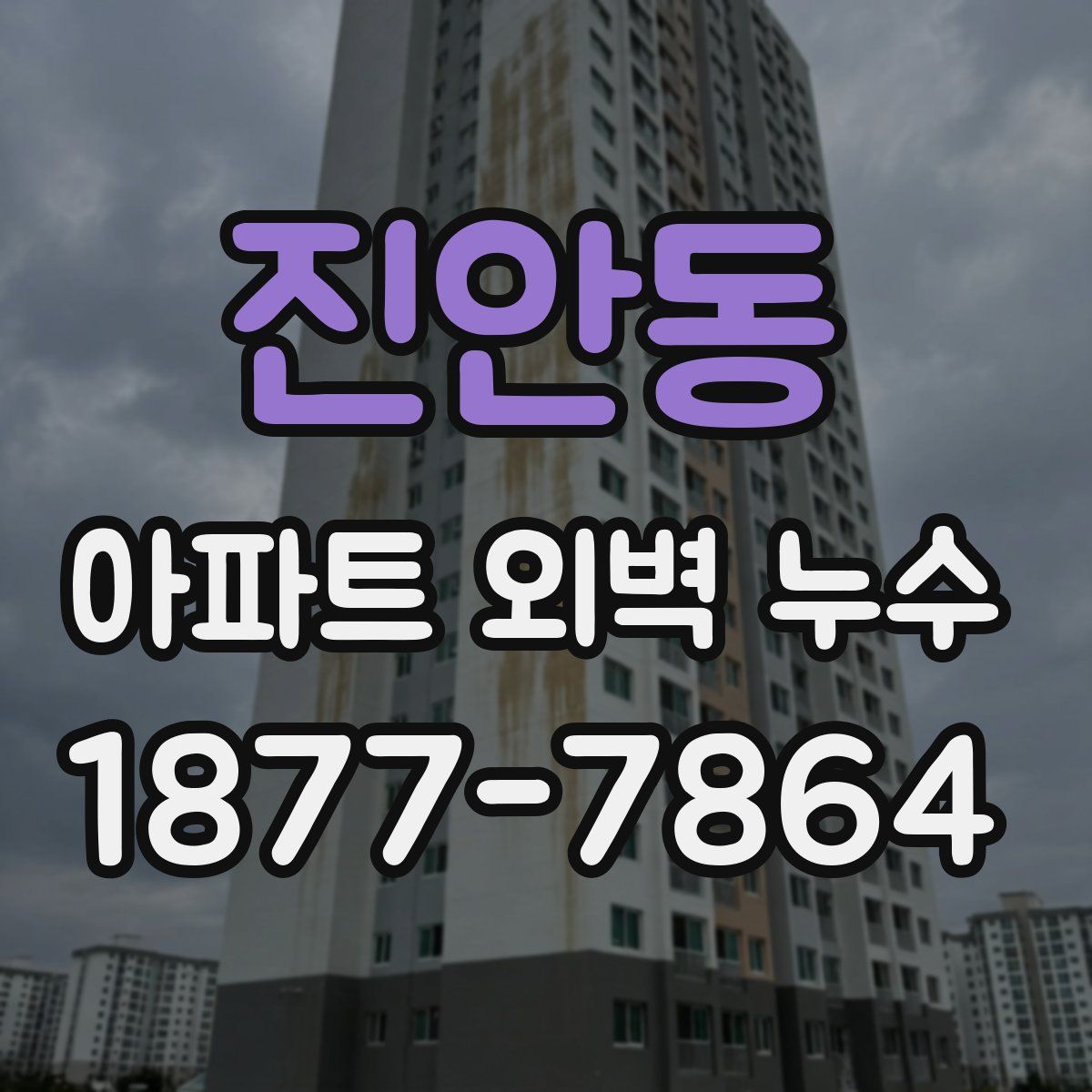 진안동 아파트 외벽 누수