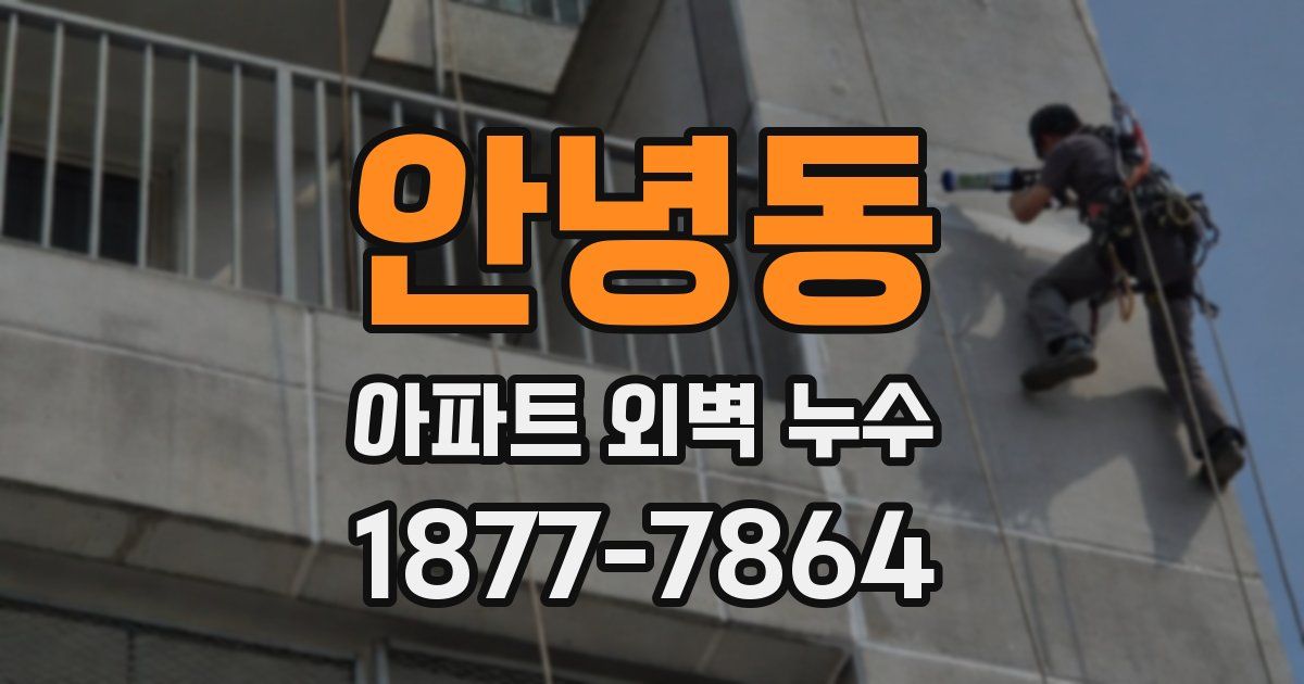 안녕동 아파트 외벽 누수