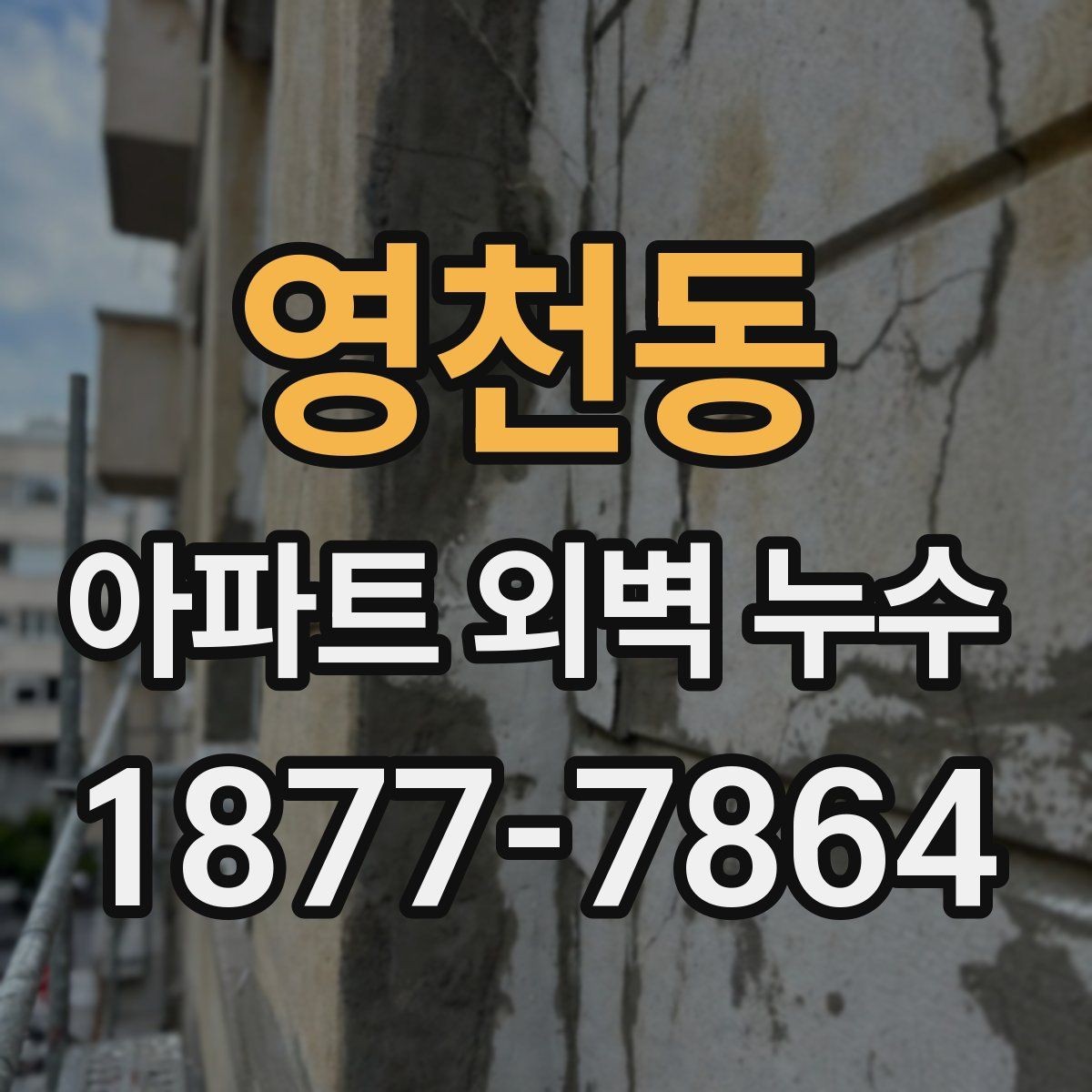 영천동 아파트 외벽 누수 공사 범위 협의 시 주의할 점