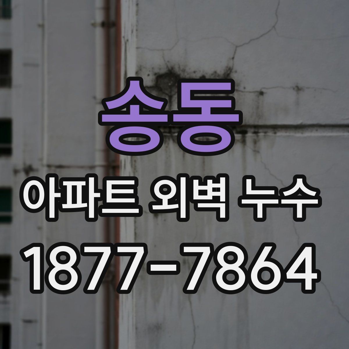 송동 아파트 외벽 누수 반복될 때 원인 분석