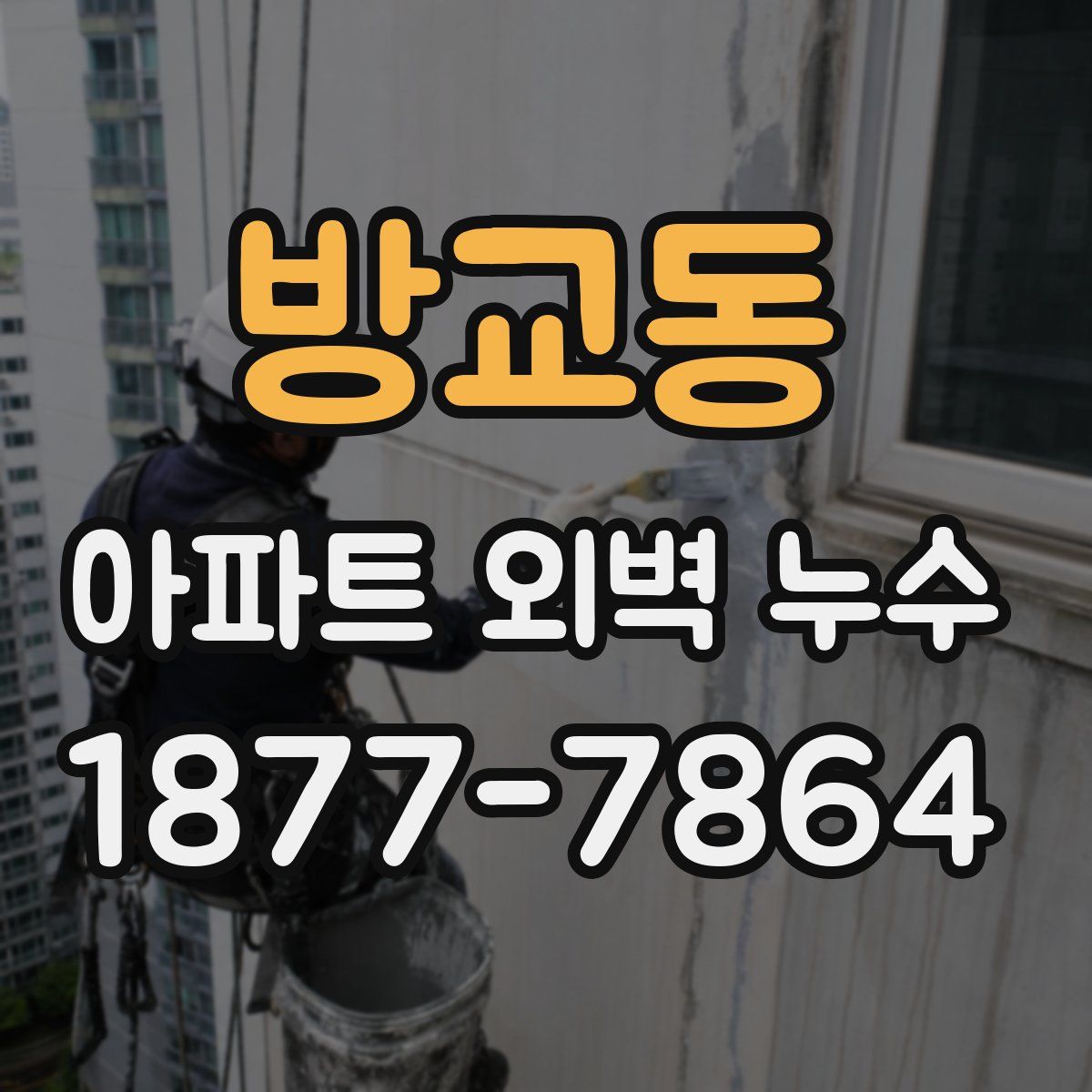 방교동 아파트 외벽 누수