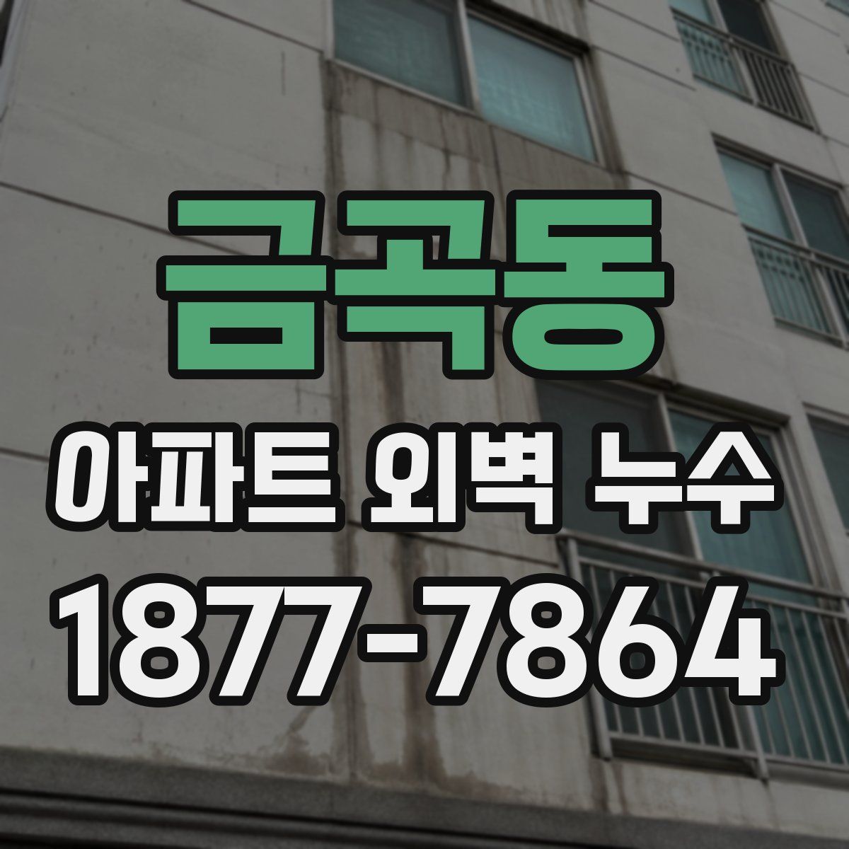 금곡동 아파트 외벽 누수