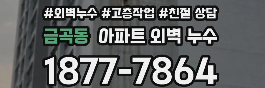 금곡동 아파트 외벽 누수