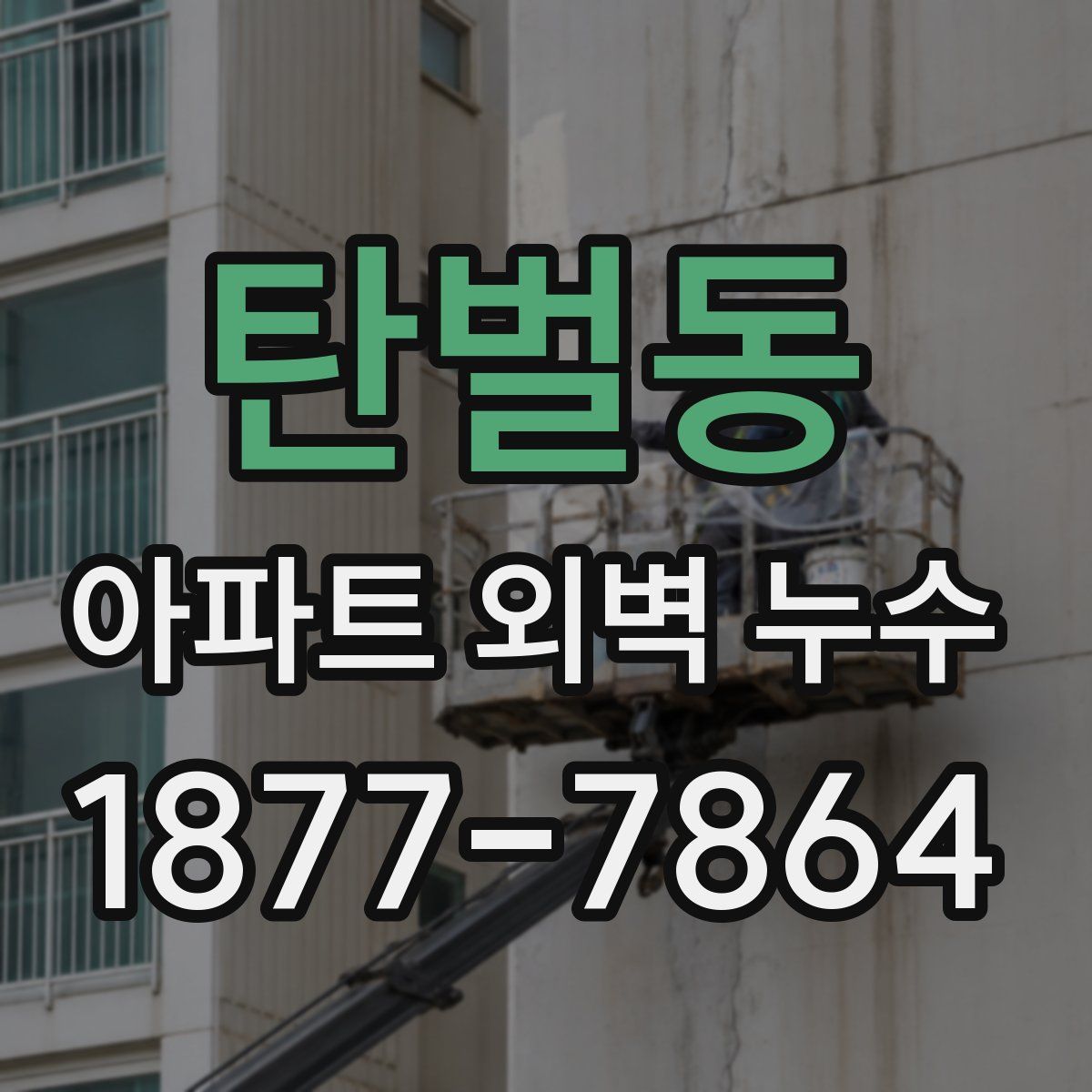 탄벌동 아파트 외벽 누수