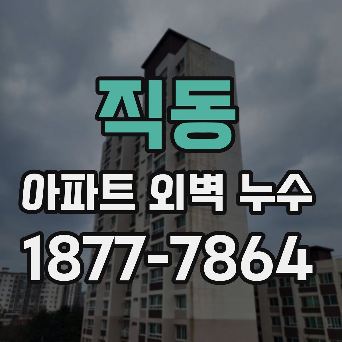 직동 아파트 외벽 누수