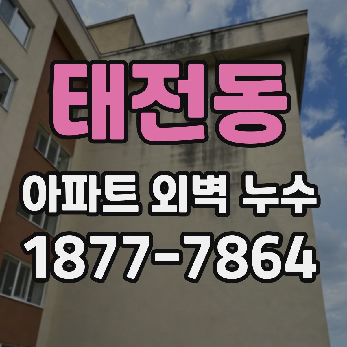 태전동 아파트 외벽 누수