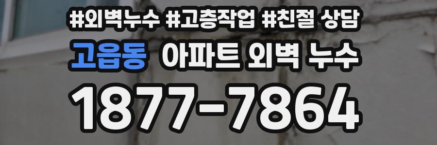 고읍동 아파트 외벽 누수