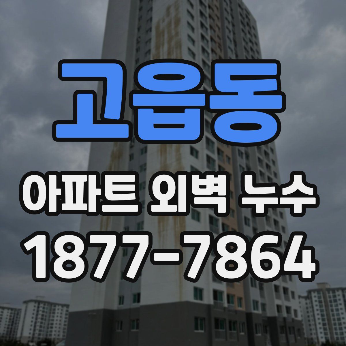 고읍동 아파트 외벽 누수