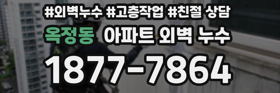 옥정동 아파트 외벽 누수