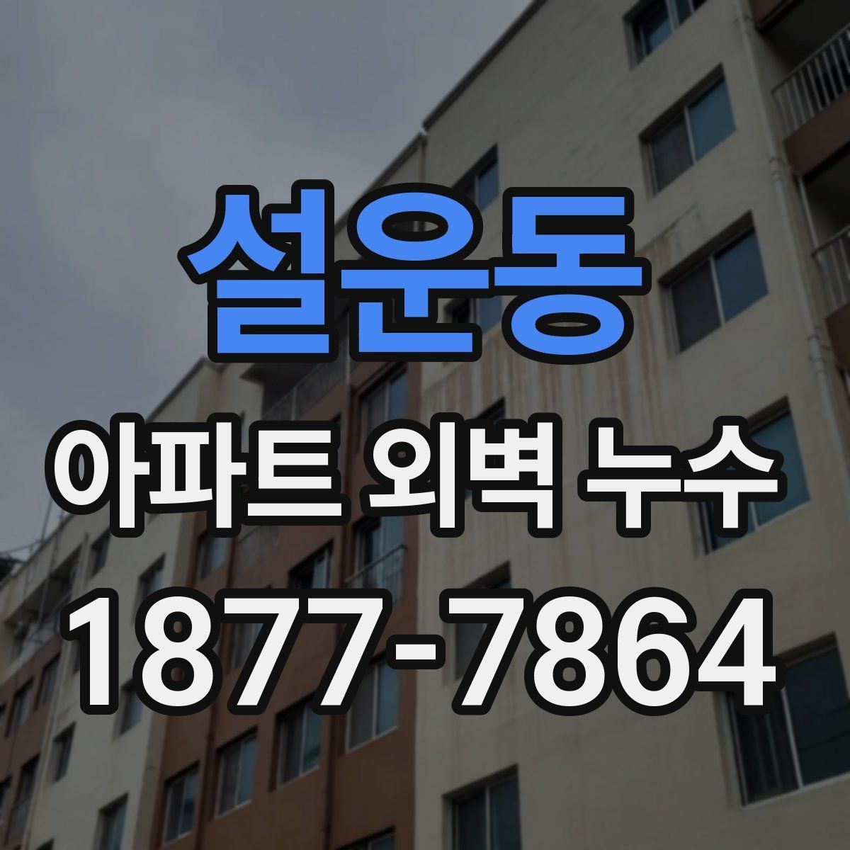 설운동 아파트 외벽 누수 피해 확산 전 확인 포인트